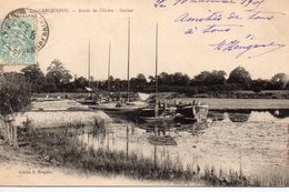 Carquefou Animée Bords De L'Erdre Gachet Péniches Batellerie Navigation - Carquefou