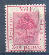 Orange Free State 1891. 6d Rose-carmine. SACC 11, SG 6. - Oranje-Freistaat (1868-1909)