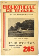 LIVRET 1954 LES HELICOPTERES 2 CV CITROEN BIBLIOTHEQUE DU TRAVAIL BT 285 - Elicotteri