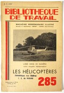 LIVRET 1954 LES HELICOPTERES 2 CV CITROEN BIBLIOTHEQUE DU TRAVAIL BT 285 - Helicópteros