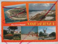 Cpm St003181 Nordseeheilbad Norderney 5 Vues Situées Sur Carte - Norderney