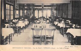 27-VERNON- RESTAURANT ROUSSEL, RUE DU SOEIL , LA SALLE A MANGER - Vernon