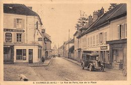 95-VIARMES- RUE DE PARIS, VUE DE LA PLACE - Viarmes