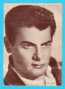 TONY CURTIS  -  Yugoslavian Vintage Gum Card 1960's * USA Film Actor - Andere & Zonder Classificatie