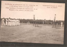 Interneringskamp Zeist.Fetes Anniversaire Roi Albert I. Turnen-Gymnastique-Gymnastics.Oorlog 1914-1918. Grande Guerre - Zeist