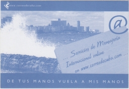 2002-EP-32 CUBA 2002 POSTAL STATIONERY. Ed.71a. INTERNET SPECIAL CARD. VISTA DEL MALECON DE LA HABANA UNUSED - Cartas & Documentos