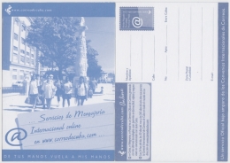 2002-EP-33 CUBA 2002 POSTAL STATIONERY. Ed.71b. INTERNET SPECIAL CARD. VISTA DE JOVENES ALAMEDA DE PAULA UNUSED - Lettres & Documents