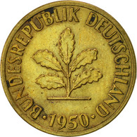 Monnaie, République Fédérale Allemande, 5 Pfennig, 1950, Hambourg, TTB, Brass - 5 Pfennig