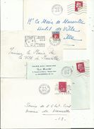 4 L  Avec Timbres Pliés à L'oblitération .........à Voir........ - Storia Postale