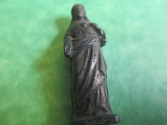 Petite Statuette Religieuse De Protection/Le Coeur Du Christ / 3, 5 Cm /mi  XIXème Siècle CAN374 - Religion & Esotérisme