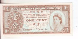 33-Hong Kong-Cartamoneta-Banconota F.D.S. 1 Cent-Stato Di Conservazione:Ottimo - Hongkong