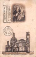 D6204 "TORINO - RICORDO DEL SANTUARIO DELLA CONSOLATA" ICONA. CART  SPED 1922 - Kirchen