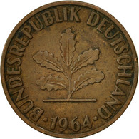 Monnaie, République Fédérale Allemande, 2 Pfennig, 1964, Stuttgart, TTB - 2 Pfennig