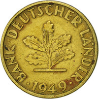 Monnaie, République Fédérale Allemande, 5 Pfennig, 1949, Karlsruhe, TTB - 5 Pfennig