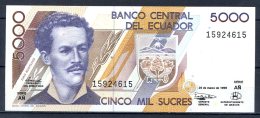 460-Equateur Billet De 5000 Sucres 1999 AN159 - Ecuador