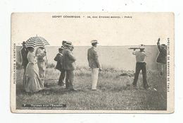 Cp, Publicité : Dépot De Céramique , Paris , Bateaux De Guerre , Marins , SIGNAUX AVEC L'ESCADRE , Vierge - Advertising