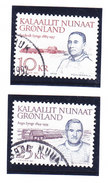 Greenland 1990 Afa 209-10 10 & 25 Kr Politikere Pænt Stemplet Nice Cancel ! - Used Stamps