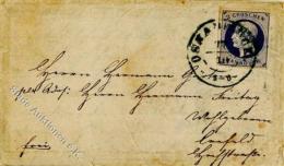 Hannover, Mi.Nr.15a, 1859, 2 Gr Ultramarin, Vollrandig, Siegel-Briefchen Beförderungs- Altersspuren, K2 OSNABRUECK - Sonstige & Ohne Zuordnung