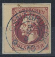 Hannover, Mi.Nr.14dI, 1859, 1 Gr Dunkelrötlichkarmin, Grober Druck, Klarer K2 OSNABRUECK 3/5", Pracht-Bfst., Sign. - Sonstige & Ohne Zuordnung