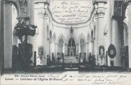 Leuze - Intérieur De L' Eglise Saint-Pierre - Circulé En 1904 - Dos Non Séparé - TBE - Leuze-en-Hainaut