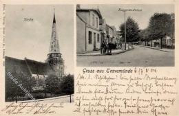 Travemünde (2401) Kirche Kurgartenstraße 1904 I-II - Sonstige & Ohne Zuordnung