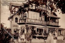 Travemünde (2401) Hotel Pension Villa Maris Besitzer W. S. Mählmann I-II - Sonstige & Ohne Zuordnung