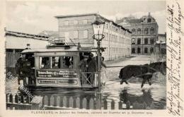 Flensburg (2390) Während Der Sturmflut Am 31. Dezember 1904 Pferdestraßenbahn I-II - Sonstige & Ohne Zuordnung