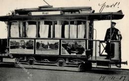 Kiel (2300) Bismarckdenkmal Straßenbahn 1907 I- - Sonstige & Ohne Zuordnung