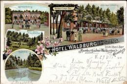 Ahrensburg (2070) Hotel Pension Waldburg Besitzer Hermann Lampe Logierhaus Karpfenteich 1900 II (Ecken Leicht Abgesto&sz - Sonstige & Ohne Zuordnung