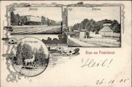 Friedrichsruh (2055) Bahnhof Eisenbahn Postamt 1905 I-II Chemin De Fer - Sonstige & Ohne Zuordnung