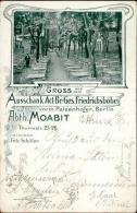 Moabit (1000) Gasthaus Der Aktien Brauerei Friedrichshöhe Werbe AK 1901 I-II - Sonstige & Ohne Zuordnung