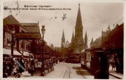 Charlottenburg (1000) Hardenbergstrasse Kaiser Wilhelm Gedächtnis Kirche Straßenbahn I-II - Sonstige & Ohne Zuordnung