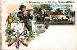 Charlottenburg (1000) 50 Jährige Schützen Jubiläum Lithographie 1898 I-II - Sonstige & Ohne Zuordnung