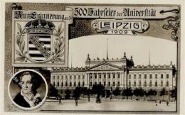 Studentika LEIPZIG - 500 Jahre UNI Leipzig 1909 I-II - Schulen