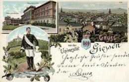 Studentika GIESSEN - Gruss Von Der UNI Giessen I-II Montagnes - Schulen