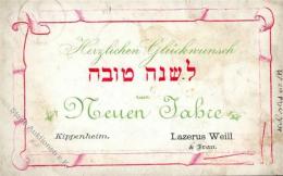 Vorläufer Jüdische Neujahrskarte - O KIPPENHEIM 1879, Etwas Fleckig - Non Classés