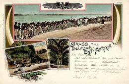 Kolonien Deutsch-Ostafrika Fort Muhesa Rs Stmpl. Tanga 2.1.00 I-II Colonies - Zonder Classificatie