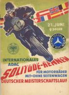 Motorrad Stuttgart (7000) 1 Programmheft Intern. ADAC Solitude Rennen 1953 II (fleckig) - Motorfietsen