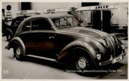 Auto Adler Intern. Automobilausstellung Berlin Foto-Karte I-II - Andere & Zonder Classificatie