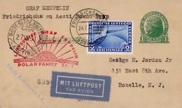 Zeppelinpost DR 1931 LZ 127 Polarfahrt Auflieferung Friedrichshafen Bis Malyguin Auf Karte Mit 2 RM Polarfahrt Entsprech - Luchtschepen