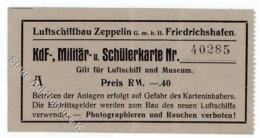 Zeppelin Luftschiffbau KdF Militär U. Schülerkarte I-II Dirigeable - Dirigibili