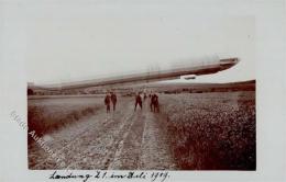 Zeppelin Landung Z 1 Foto AK 1909 I-II Dirigeable - Airships