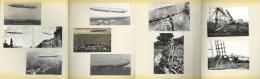 Zeppelin Album Mit Circa 20 Alten Ansichtskarten, Dazu über 200 Abfotografierte Fotos (neueren Datums), Toll Im Alb - Dirigibili