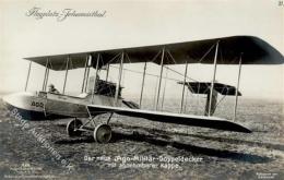 Sanke, Flugzeug Nr. 250 Der Neue Ago Militär Doppeldecker Mit Abnehmbarar Kappe Foto AK I- Aviation - Autres & Non Classés