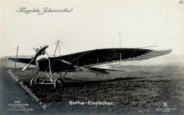 Sanke, Flugzeug Nr. 245 Gotha Eindecker Flugplatz Johannisthal Foto AK I- Aviation - Andere & Zonder Classificatie