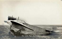 Sanke, Flugzeug Nr. 230 Der Neue Ago Eindecker Foto AK I- Aviation - Other & Unclassified