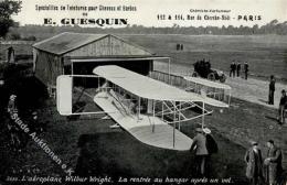 Flugzeug Vor 1945 Wilbur Wright Werbung E. Guesquin I-II (abgestoßen, Keine Ak-Einteilung) Aviation Publicite - Weltkrieg 1939-45