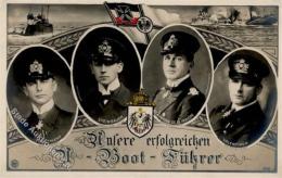 U-Boot WK I U-Boot Führer Forstmann, Steinbauer, V. Arnauld De La Periere U. Valentiner Foto AK I-II - Sonstige & Ohne Zuordnung