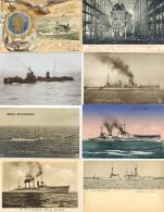 Schiff Kreuzer WK I Und WK II Partie Mit Circa 80 Ansichtskarten I-II Bateaux Bateaux - Guerra 1914-18