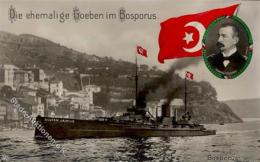 Marine WK I Türkei Die Ehem. Goeben Sultan Jawus Im Bosporus Admiral Souchou Foto AK I- - Oorlog 1914-18